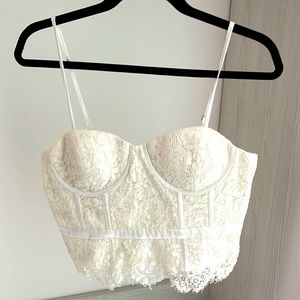 Forever 21 lace and silk top